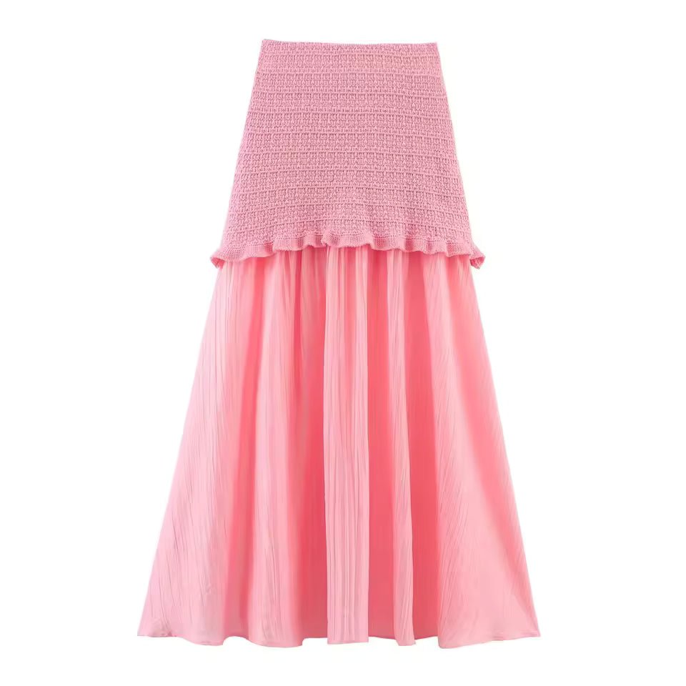 ZEYA - Maxine Knitted Tank Pleated Skirt Set