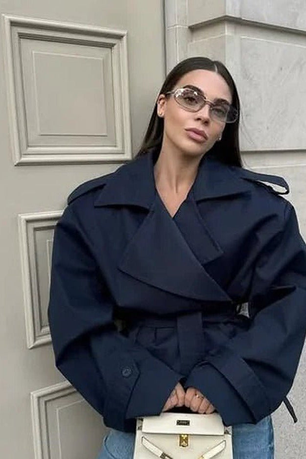 ZEYA - Melody Crop Trench Coat