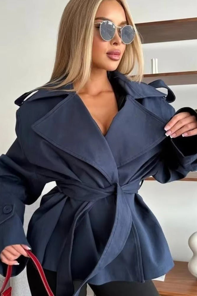 ZEYA - Melody Crop Trench Coat