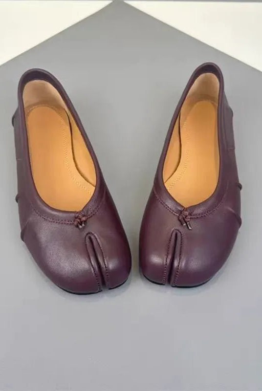 ZEYA - Miranda Split-Toe Leather Mules