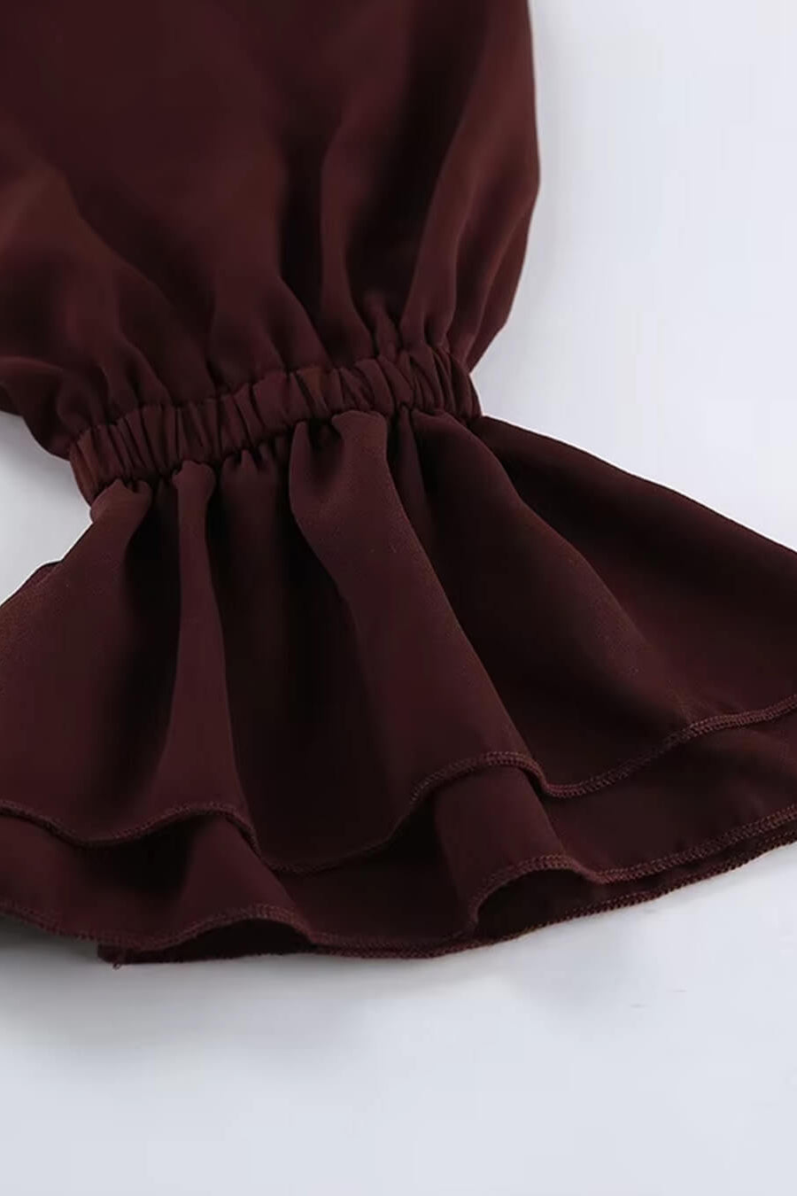 ZEYA - Monica Tie Neck Ruffled Blouse