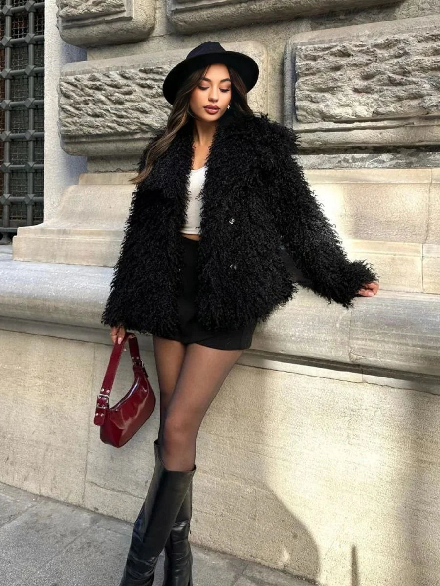 ZEYA - Nadine Short Faux Fur Coat