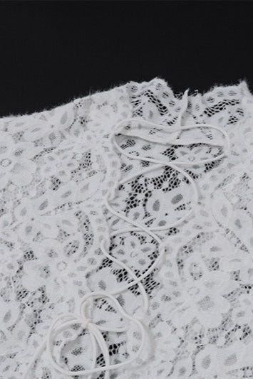 ZEYA - Naomi Lace Deep V Maxi Dress