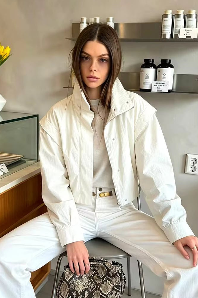 ZEYA - Natalie Cropped Windbreaker Jacket