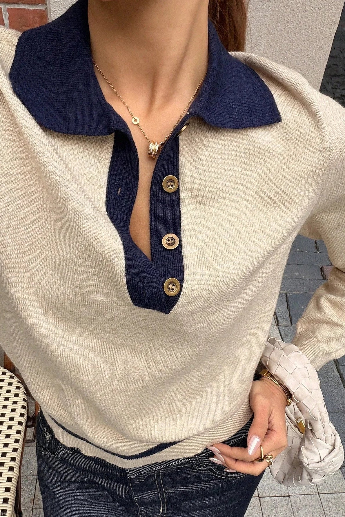 ZEYA - Nina Color Block Knit Polo