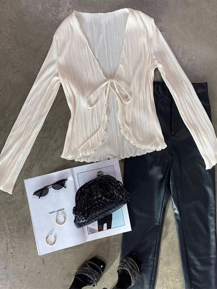 ZEYA - Normani Pleated longsleeve Top