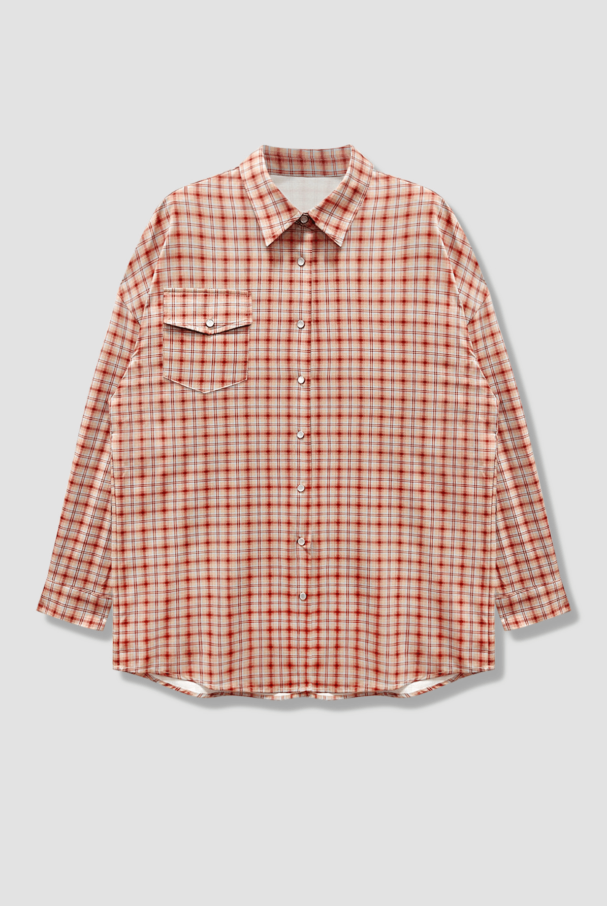 ZEYA - Olivia Oversized Plaid Shirt Blouse