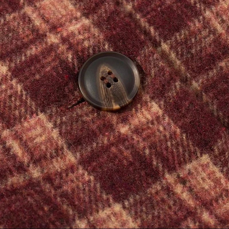 ZEYA - Rachel Plaid Stand Collar Coat