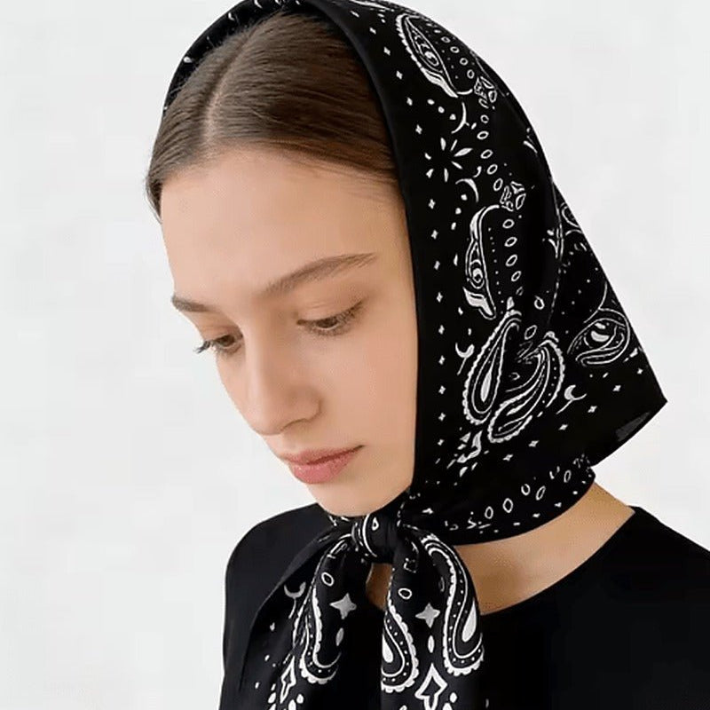 ZEYA - Reese Paisley Knitted Bandana Scarf