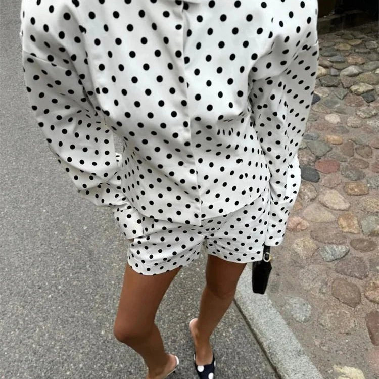ZEYA - Regine Polkadot Set Shirt & Shorts