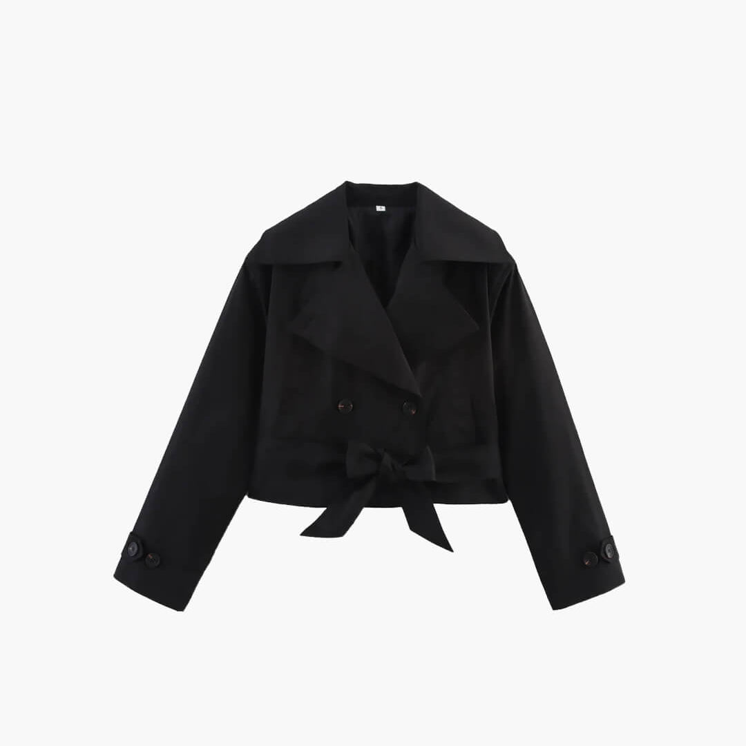 ZEYA - Sara Cropped Trench Coat