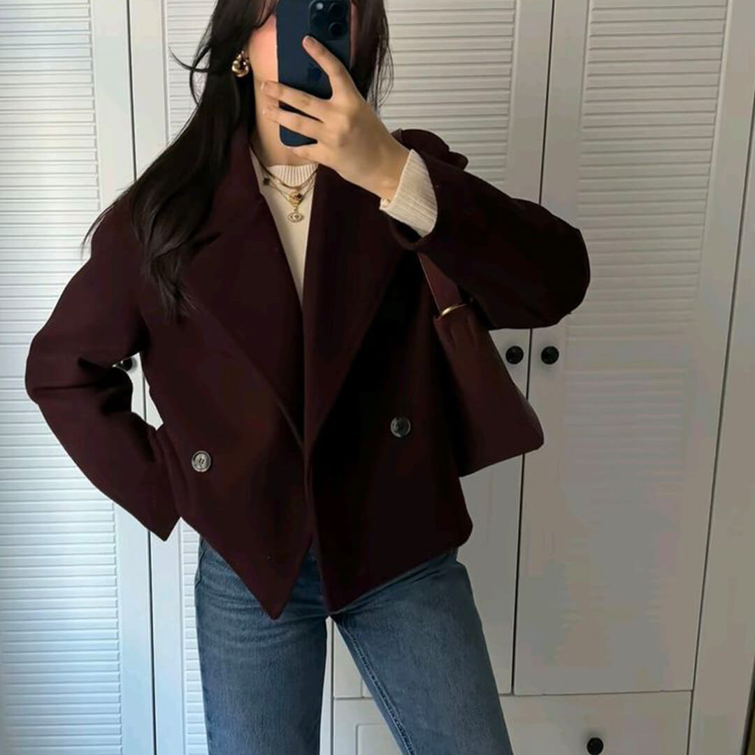 ZEYA - Suzy Short Double - Breasted Coat