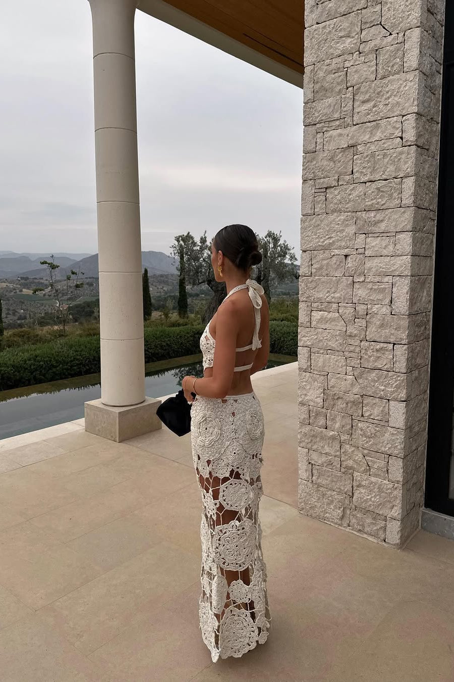 ZEYA - Svetlana Sheer Crochet Maxi Dress