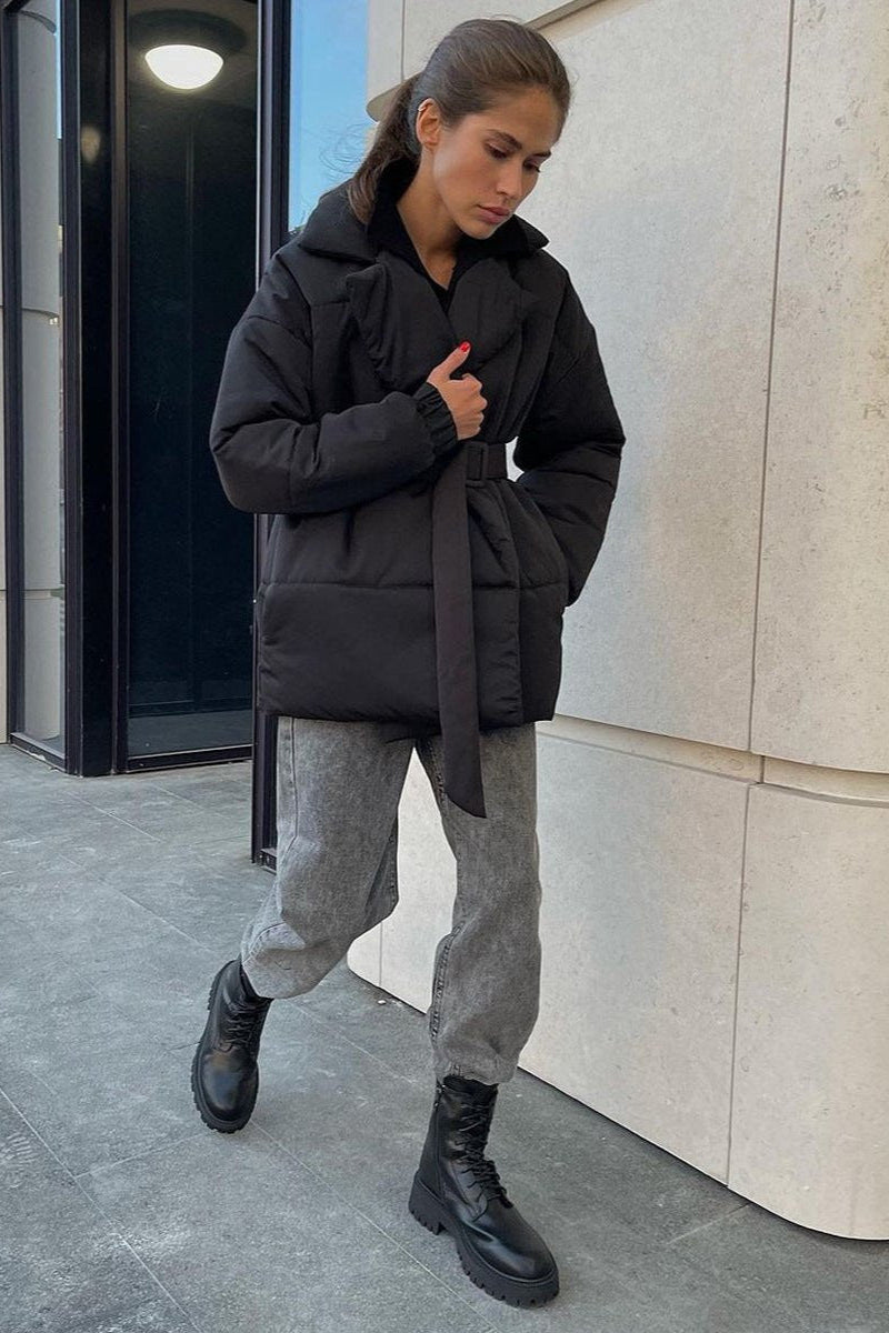 ZEYA - Thalia Belted Puffer Jacket