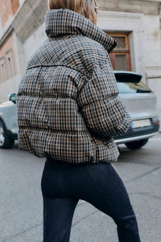 ZEYA - Valerie Plaid Puffer Jacket