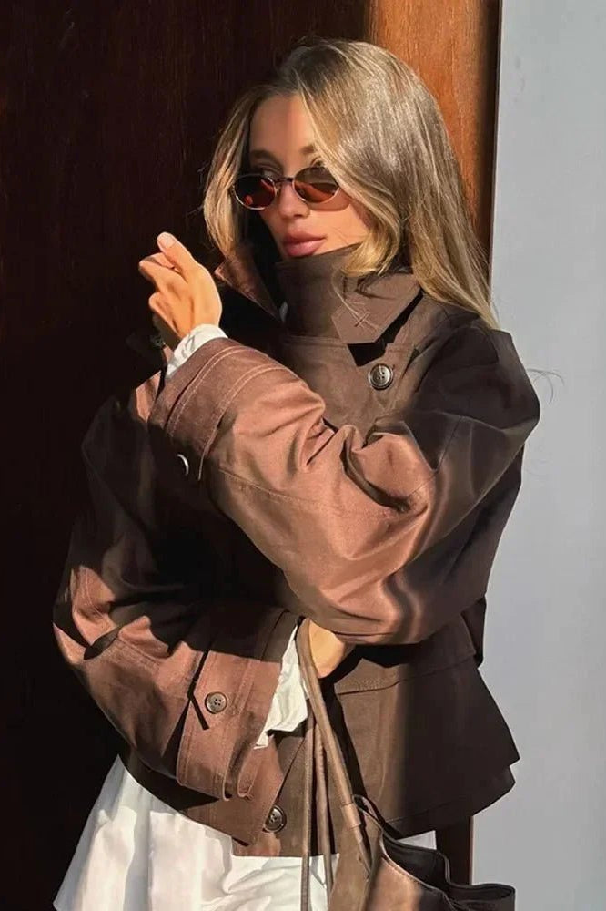 ZEYA - Vanessa Cropped Trench Coat