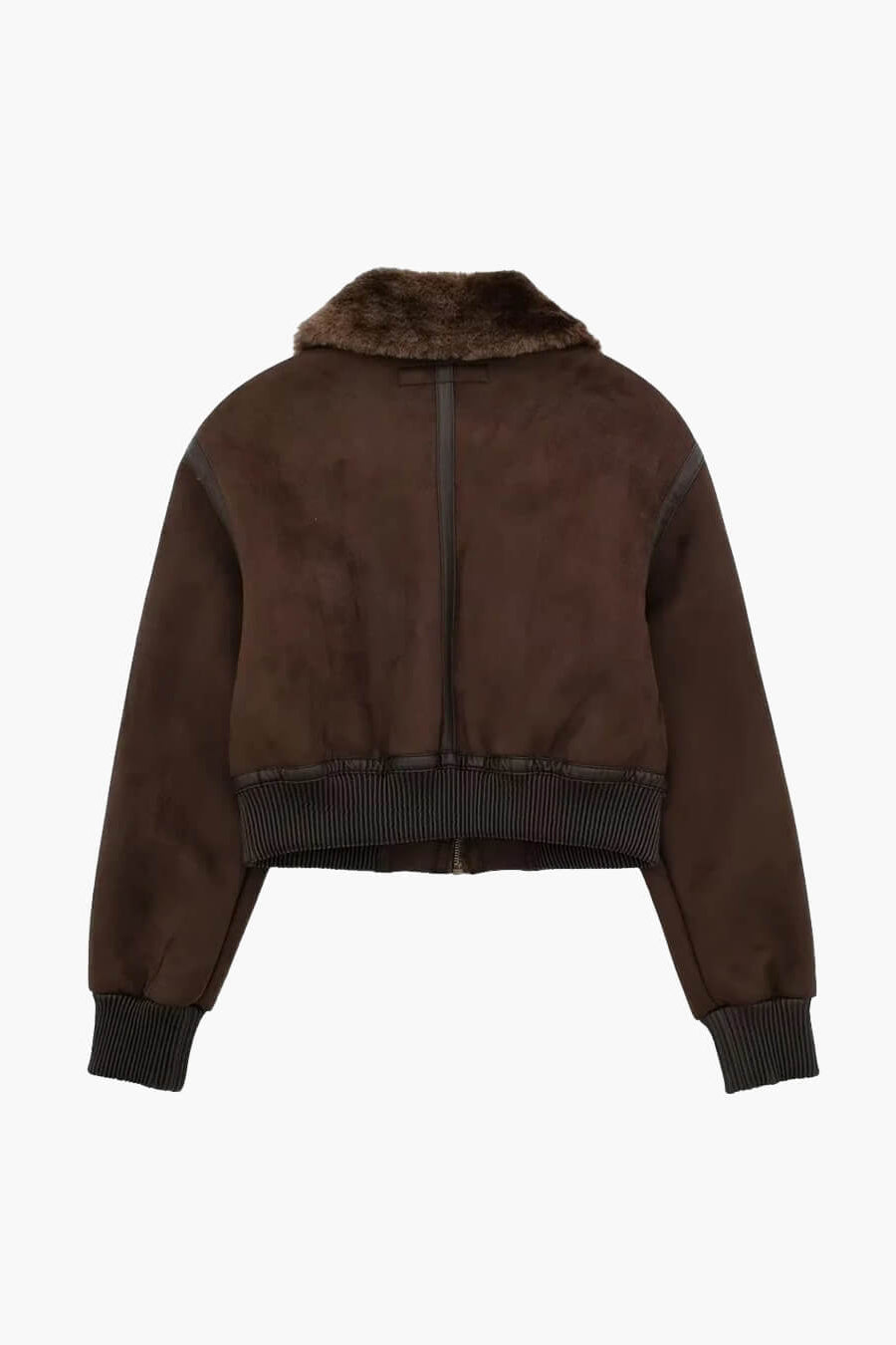 ZEYA - Vera Suede Short Bomber Jacket