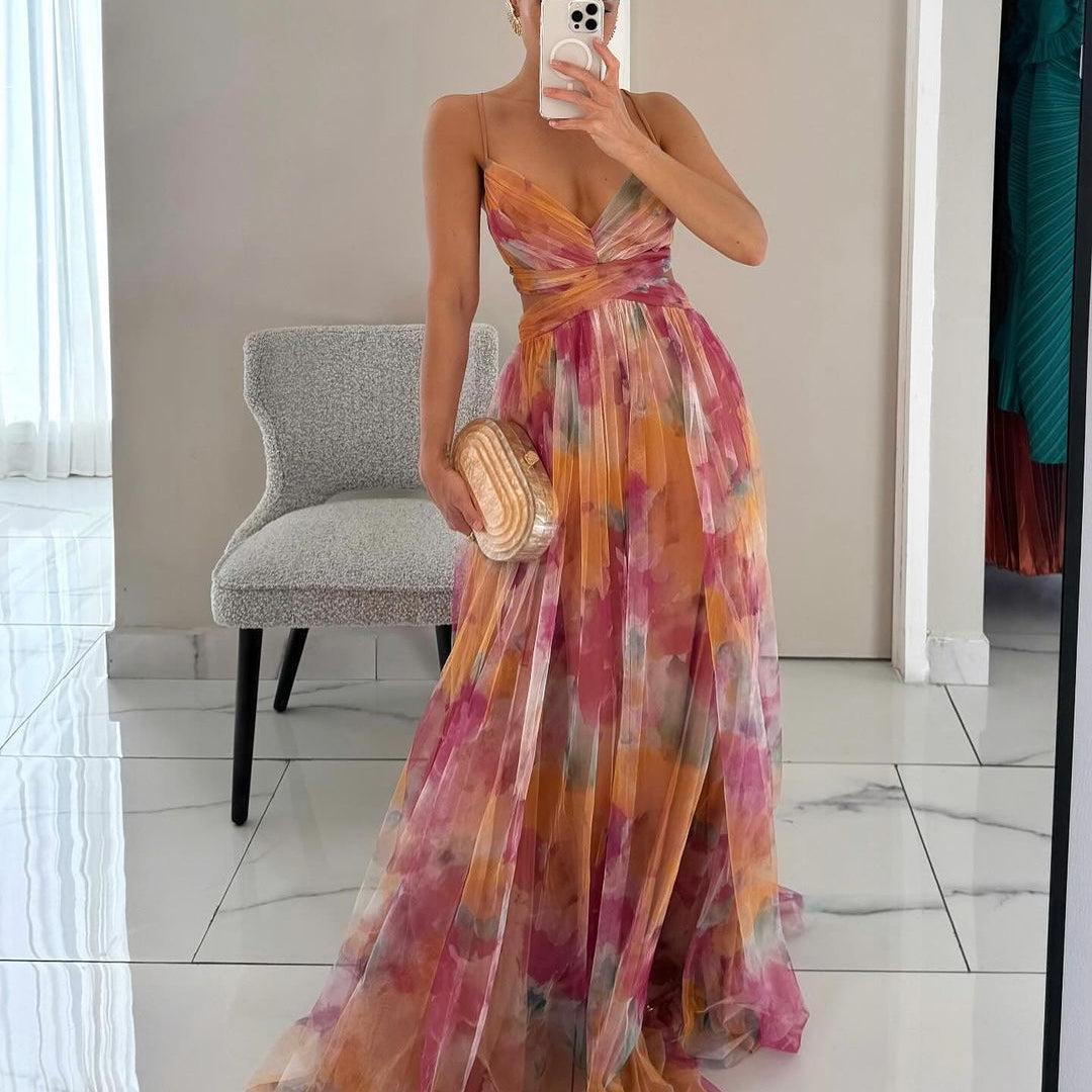 ZEYA - Vivien Floral Tulle Maxi Dress