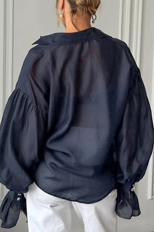ZEYA - Vivienne Long Sleeve Sheer Blouse