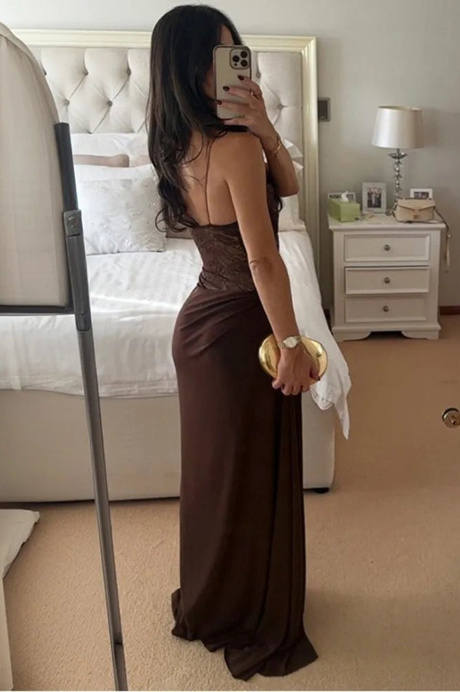 ZEYA - Willow One Shoulder Lace Maxi Dress