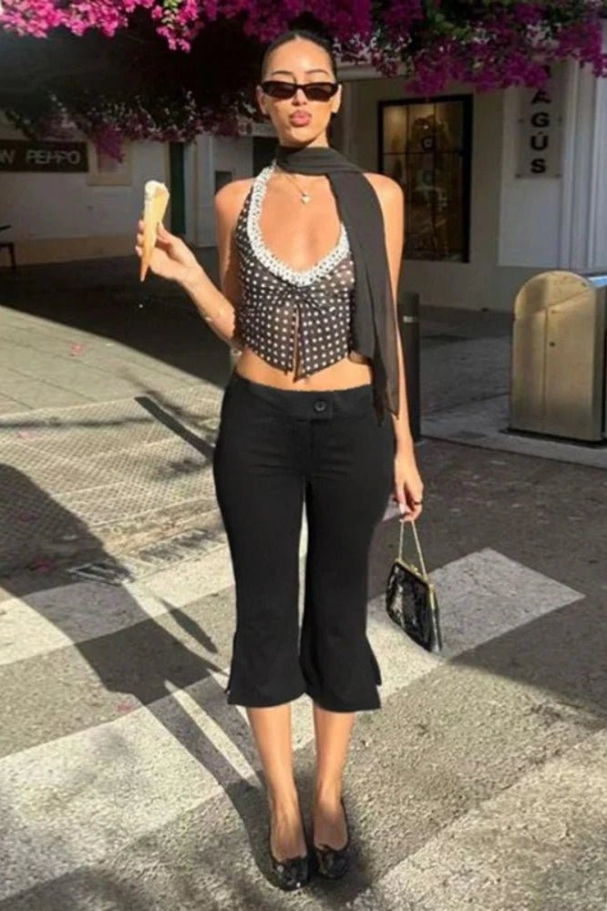 ZEYA - Zenaida Black Capri Pants