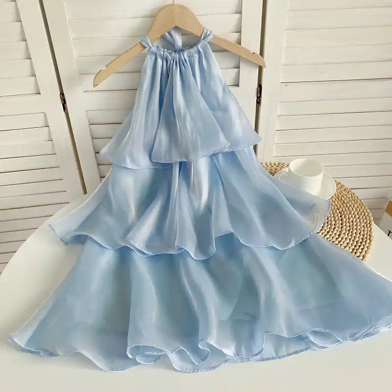 Sophia Organza Neckholder-Minikleid