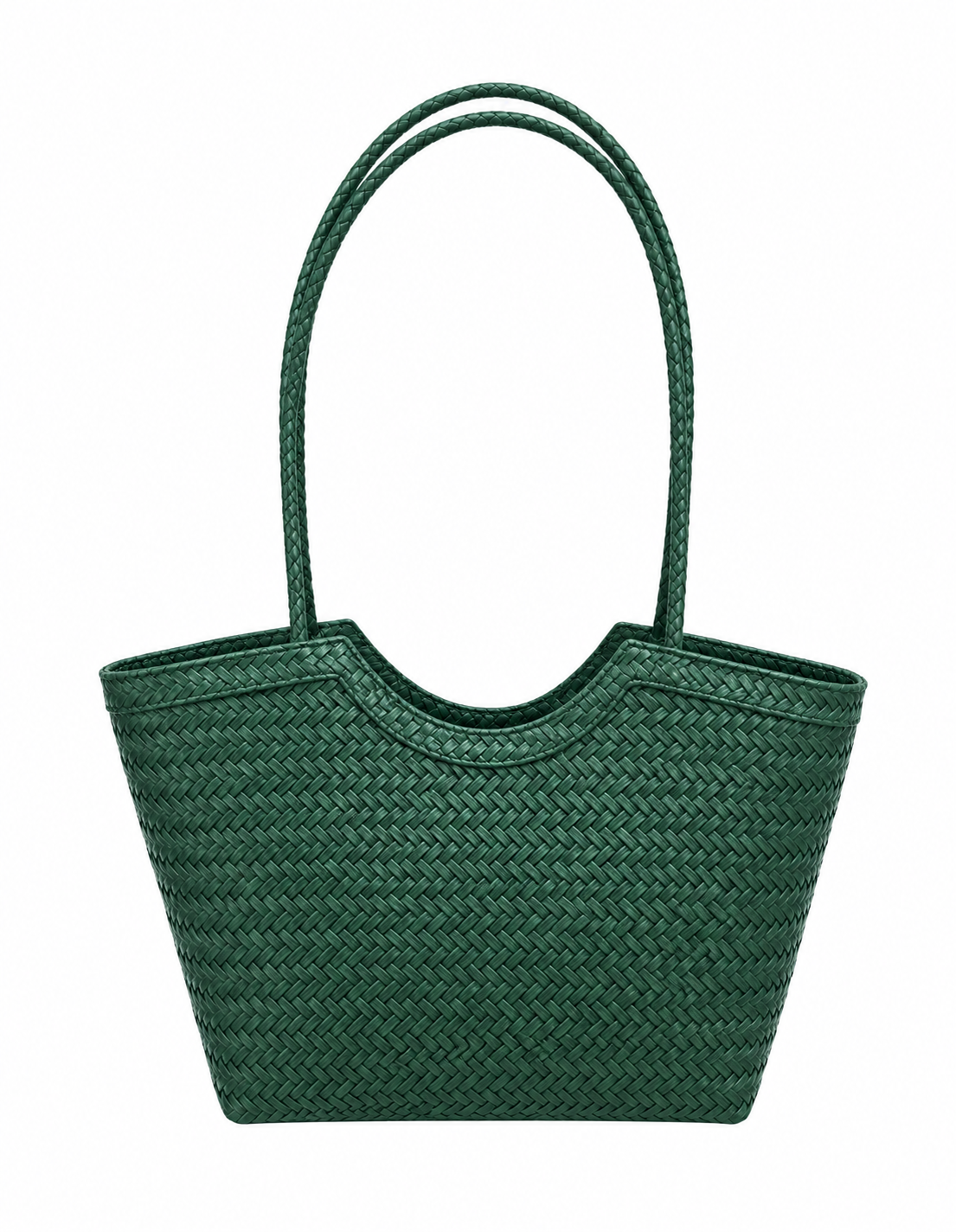 Leona Geflochtene Tasche in Lederoptik
