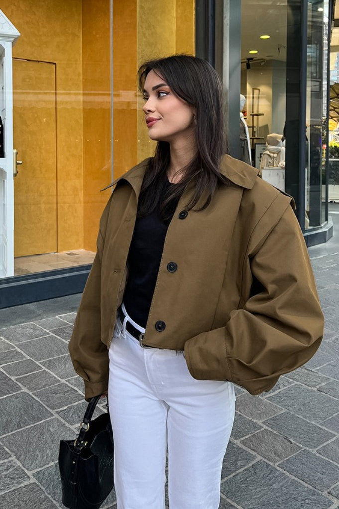 Anna Cropped Utility Jacket