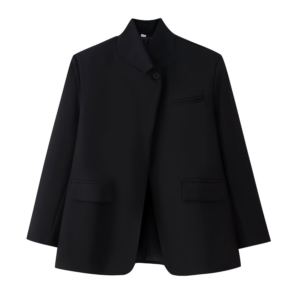 Melanie Karo-Blazer mit Stehkragen