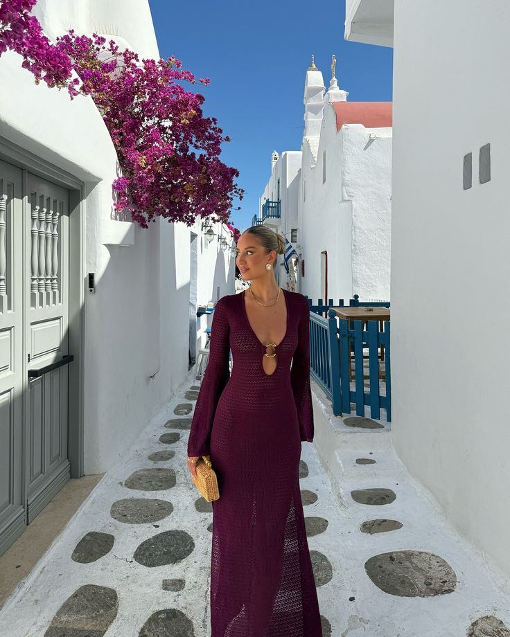 Courtney gestricktes figurbetontes Strandkleid