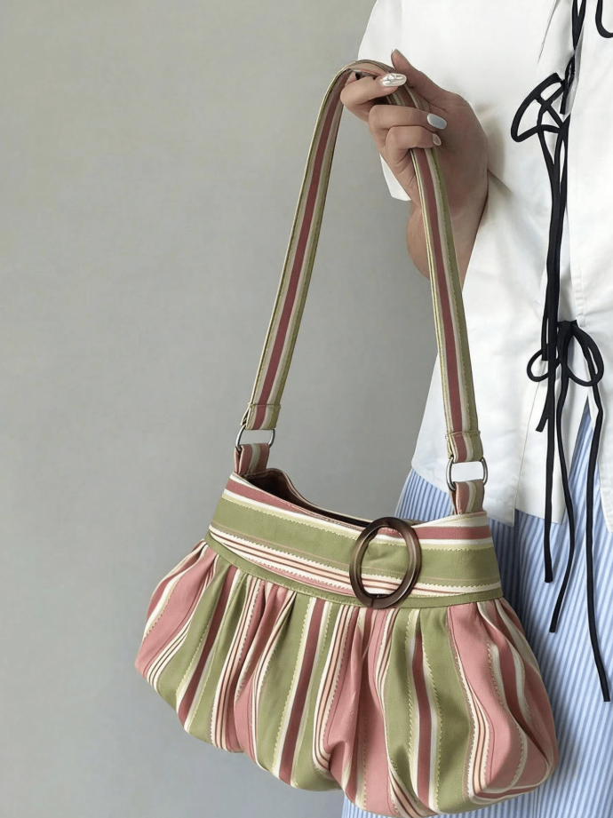 Maria gestreifte Schultertasche