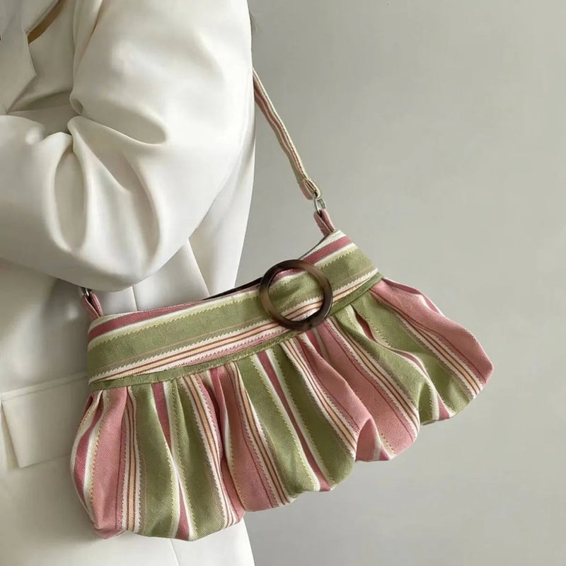 Maria gestreifte Schultertasche