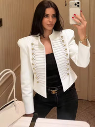 Denise Military Kunstlederjacke