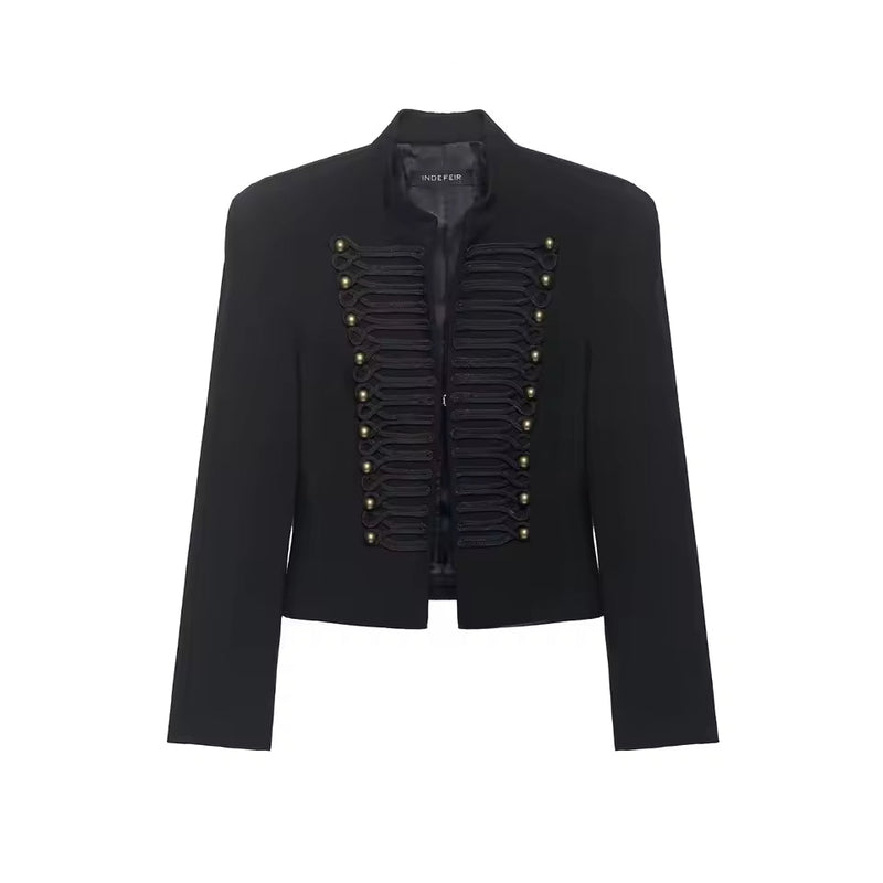 Denise Military Kunstlederjacke