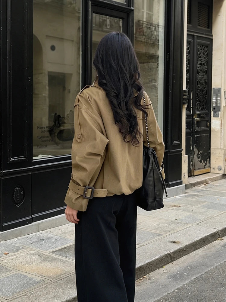 Rachel Utility Cropped Trenchcoat
