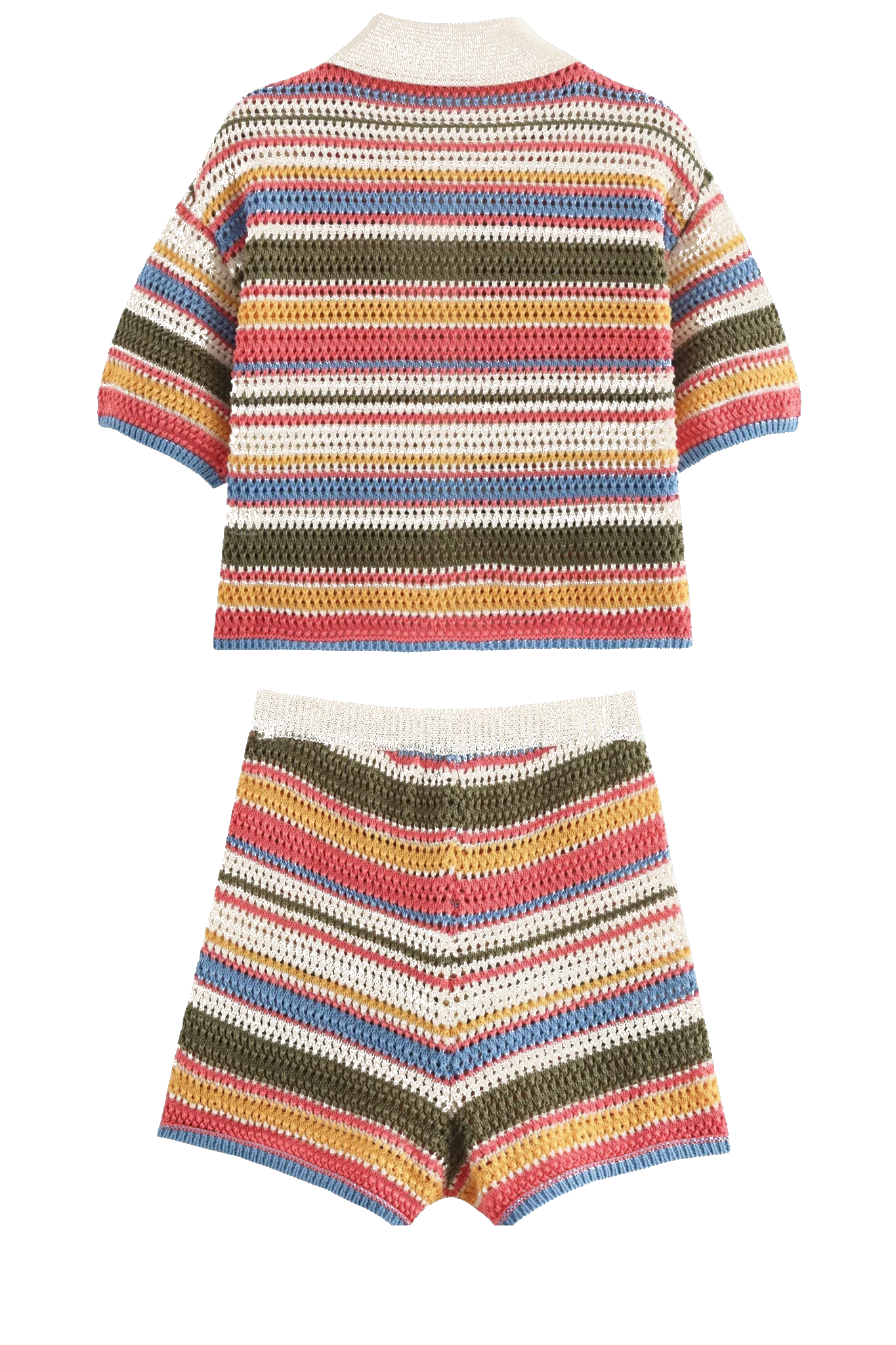 Iris gestreiftes Häkel-Co-ord-Set