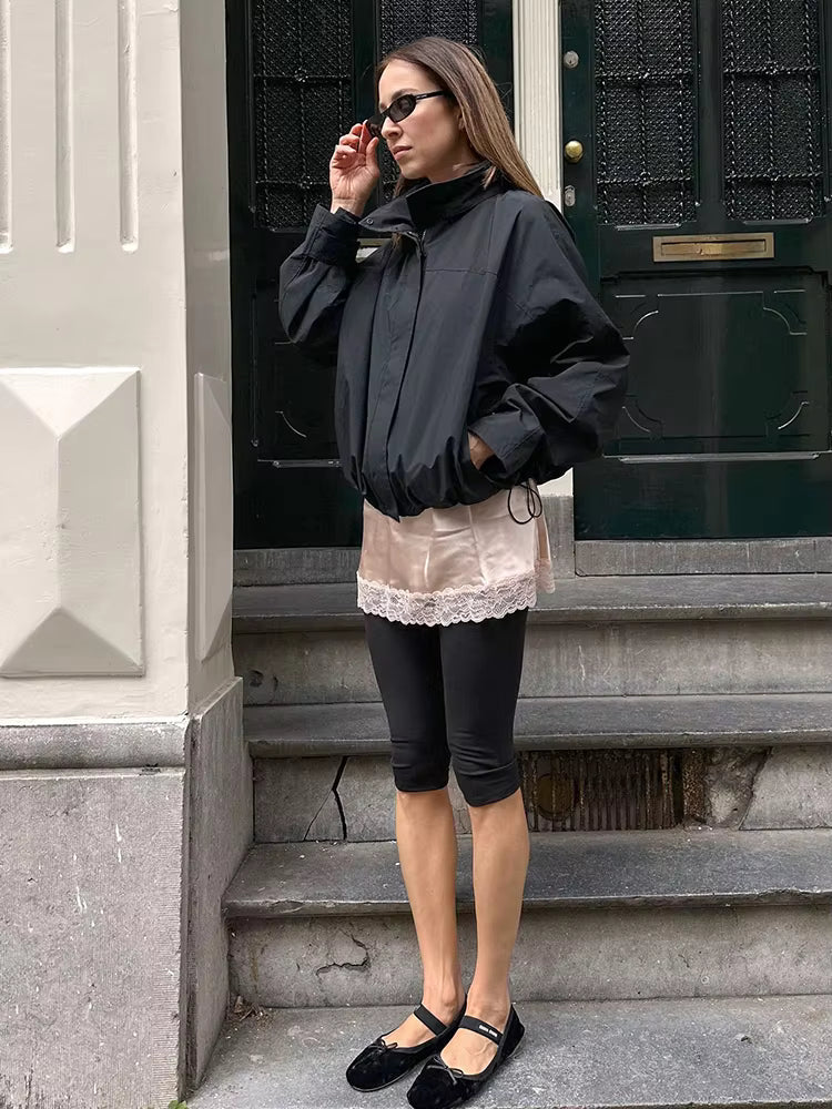 Joanna Hooded Windbreaker Jacket