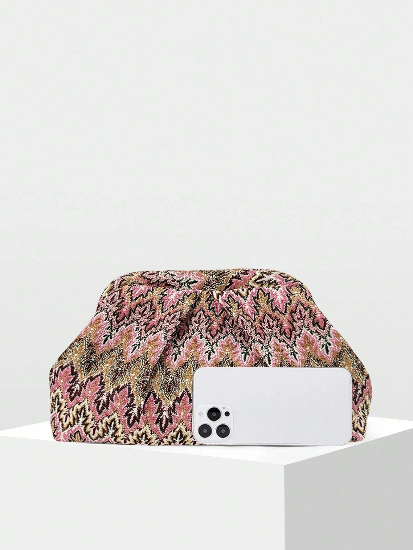 Sophia Jacquard Falten-Clutch