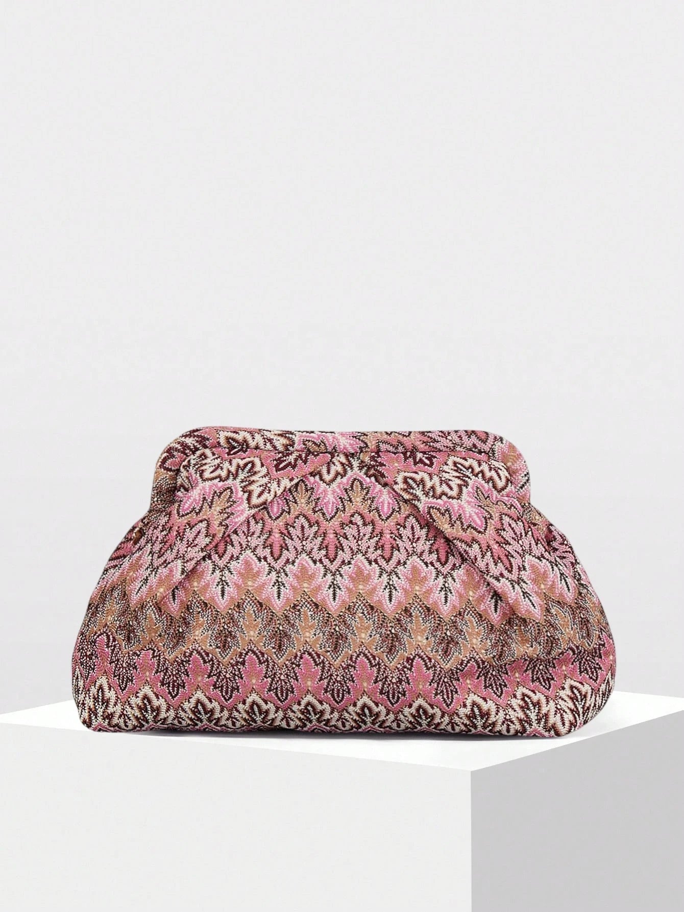 Sophia Jacquard Falten-Clutch