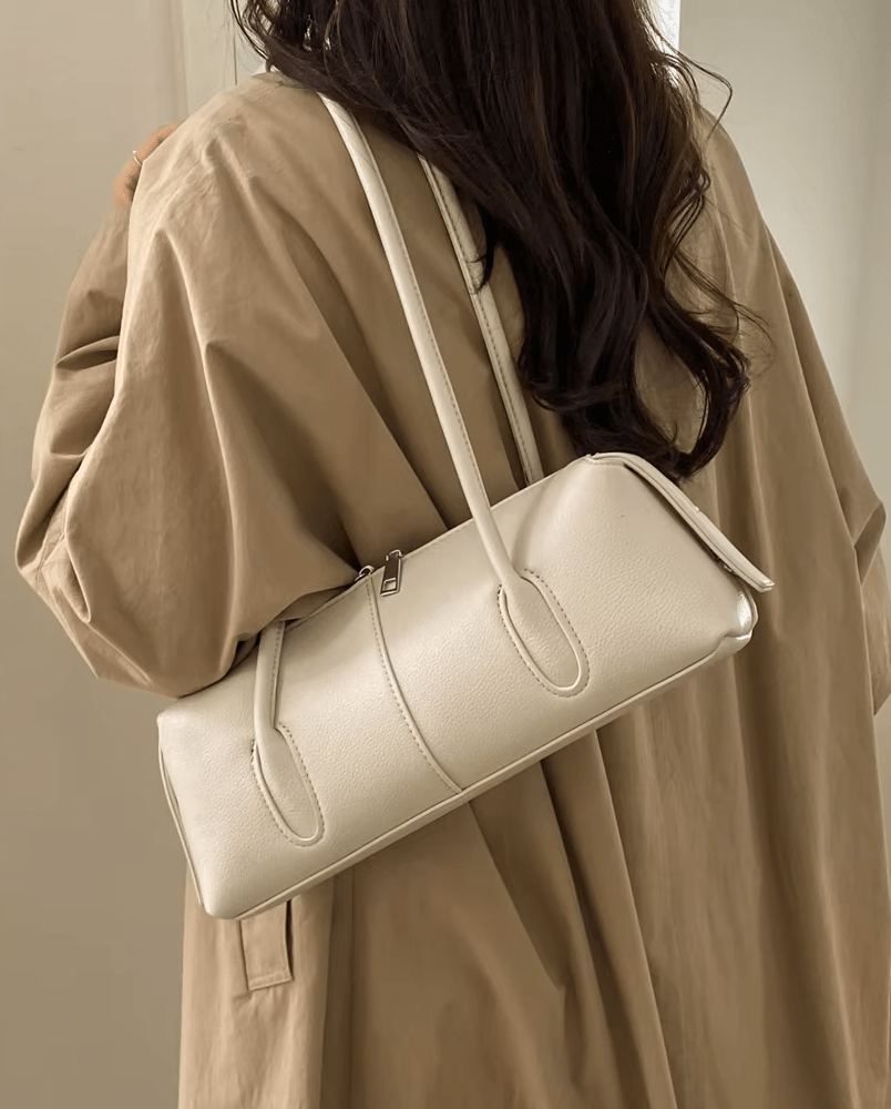 Hannah Cylindrical Leather Shoulder Bag