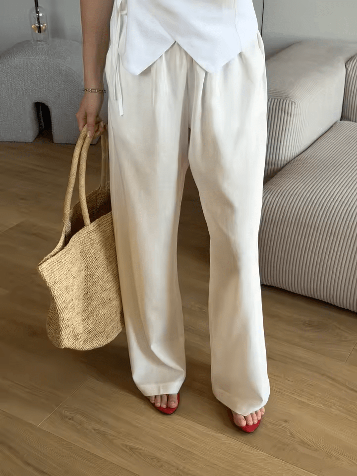 Vivienne handgewebte Rattan-Tasche