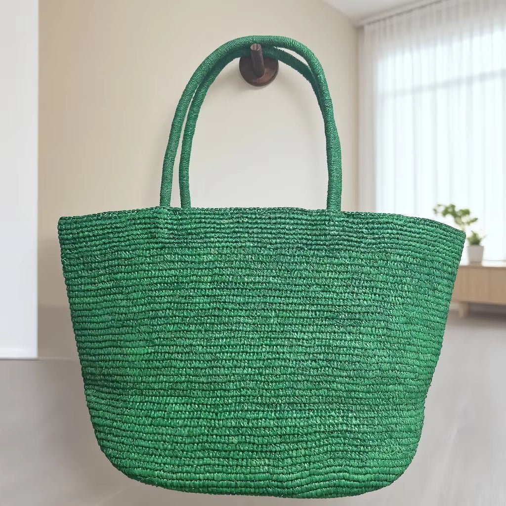 Vivienne handgewebte Rattan-Tasche
