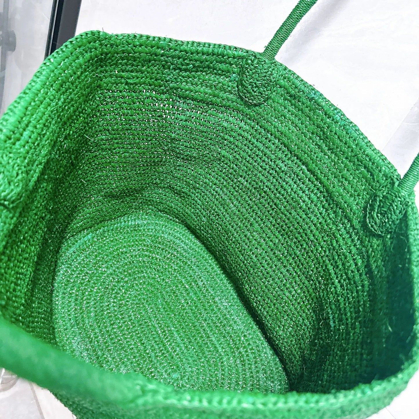 Vivienne handgewebte Rattan-Tasche