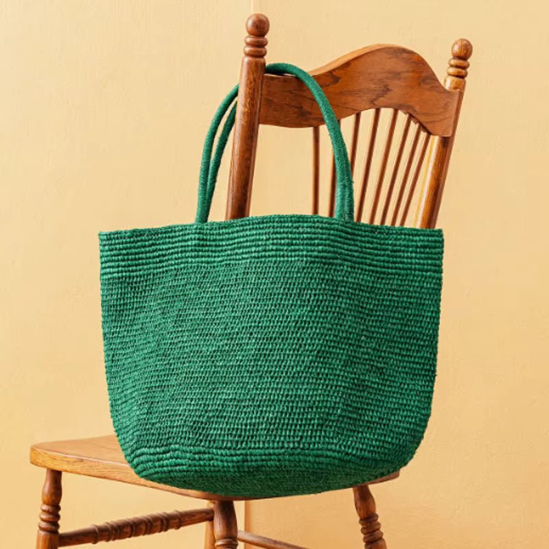 Vivienne handgewebte Rattan-Tasche