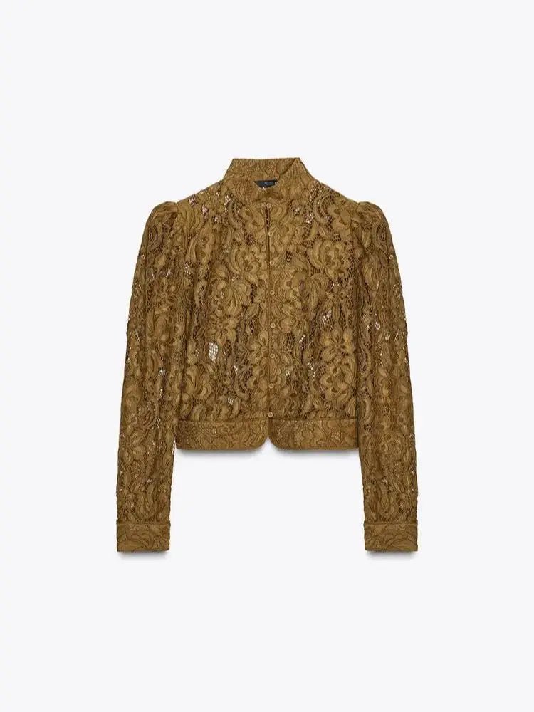 Hannah Spitzenbluse aus transparenter Spitze