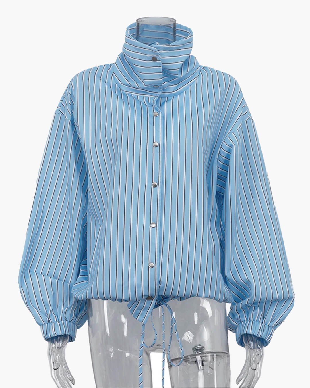 Lucy Gestreiftes High-Neck-Shirt