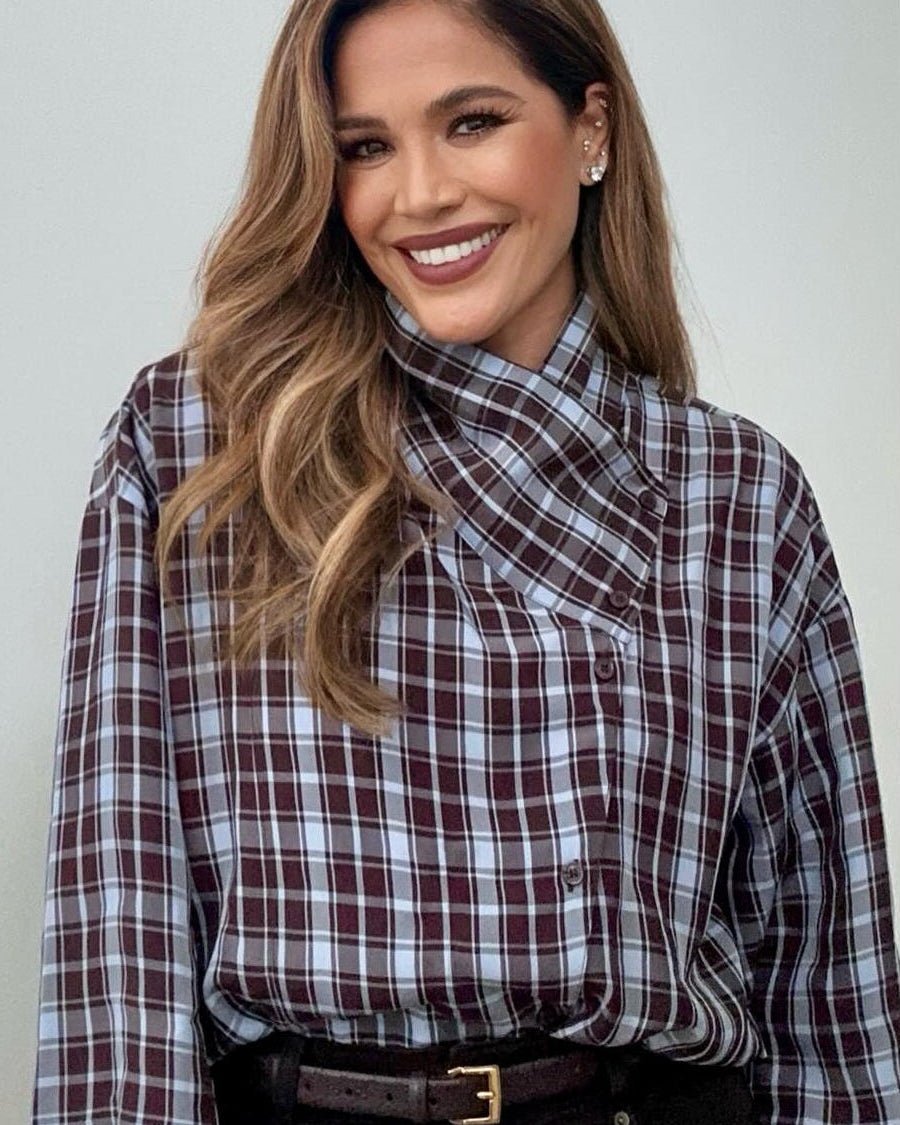 Monica Karo-Popeline-Wickelbluse