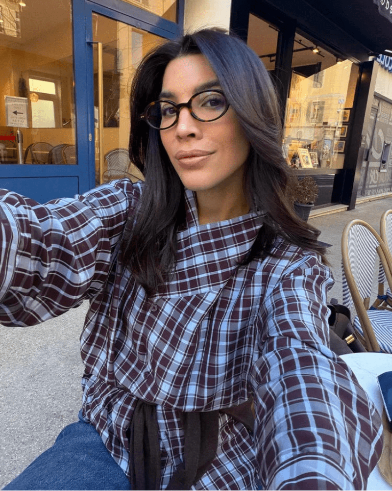 Monica Karo-Popeline-Wickelbluse