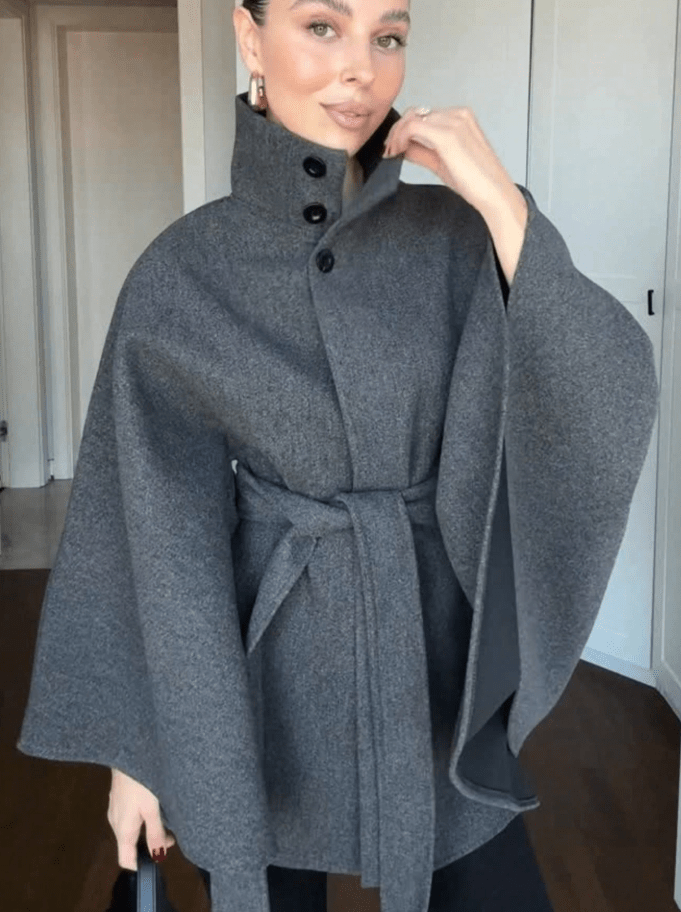 Daniela Cape-Jacke mit Gürtel