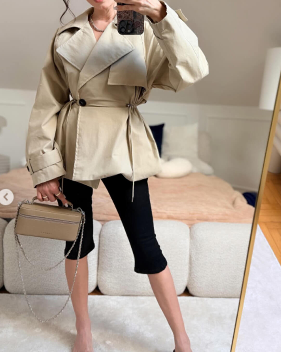 Ellen Trenchcoat mit Reverskragen